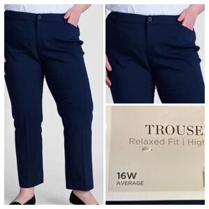 CJ Banks Navy Blue -“The Perfect Pant” -16W Average